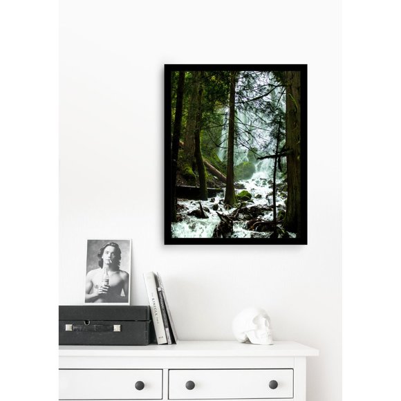 Moonfalls Oregon Waterfall Wall Art Design Poster Print Decor for Home & Office - Picture 3 of 9
